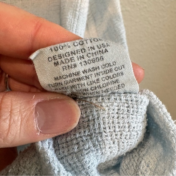 Free People Artisan De Luxe Button Down Tie Dye Small Gauze Boho Top Coastal - Picture 7 of 9